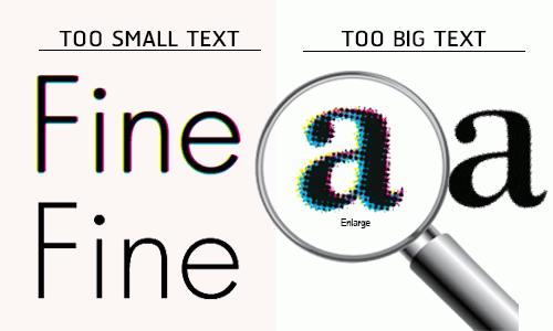 Small Text and Elements: Artwork Requirements Small Text and Elements: Artwork Requirements